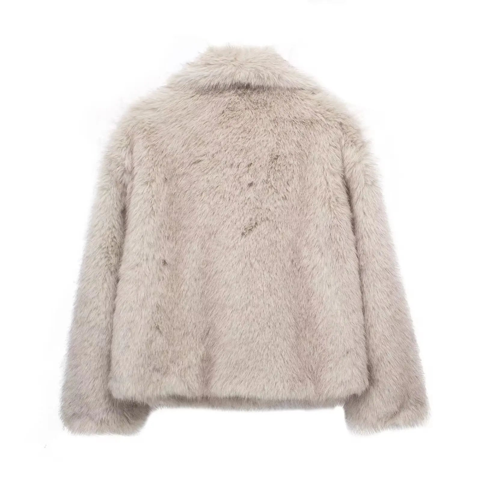 Turn-down Collar Soft Coat Jacket - Neon North Clothing