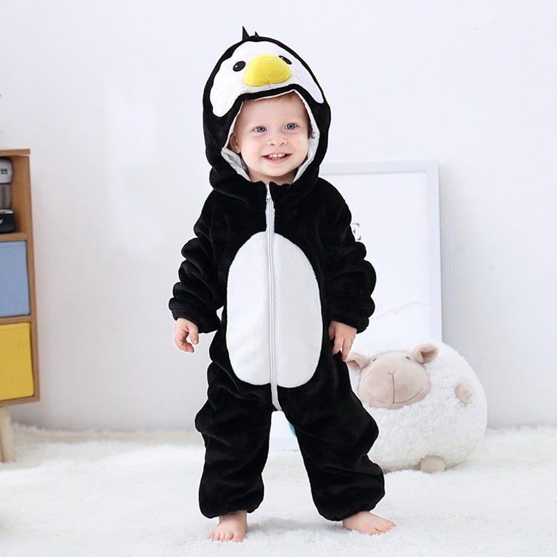 3M - 24M Infant Animal Jumpsuits for Cute and Comfy Baby Outfits - Neon North Clothing