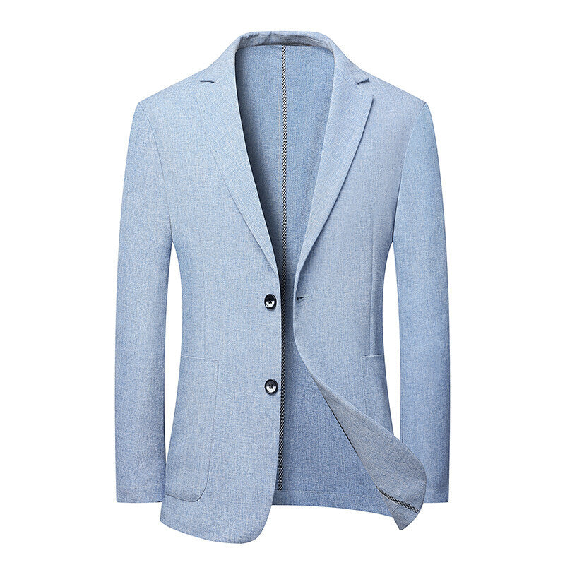 Mens Lightweight Spring Summer Suit Jacket for Effortless Style