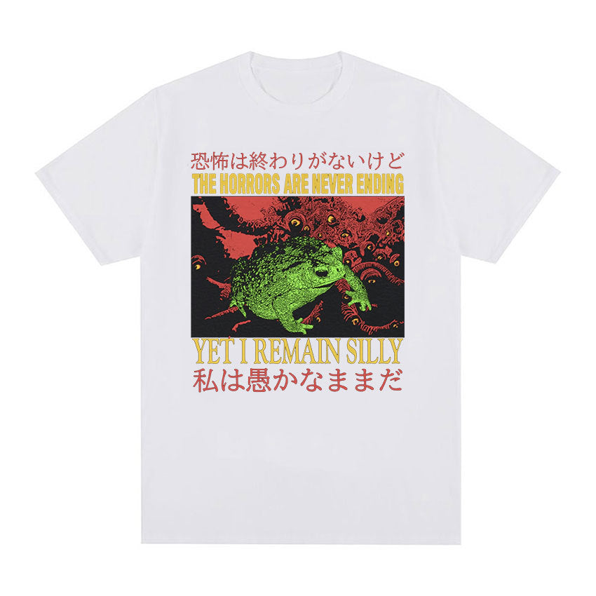 Men's Cotton Casual T-Shirt - Loose Fit Printed Short Sleeved Style - Neon North Clothing