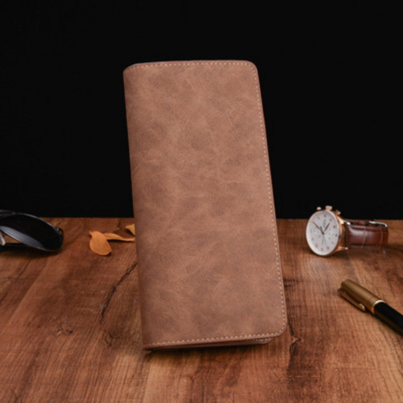 Monedero/Cartera de piel auténtica estilo monedero