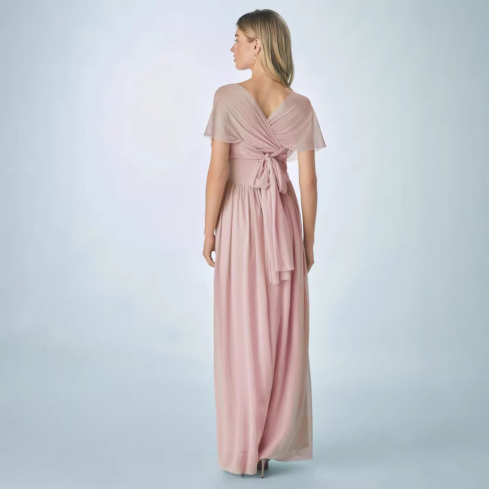 Pleated Three-Way Dress in Solid Colors with Adjustable Straps - Neon North Clothing