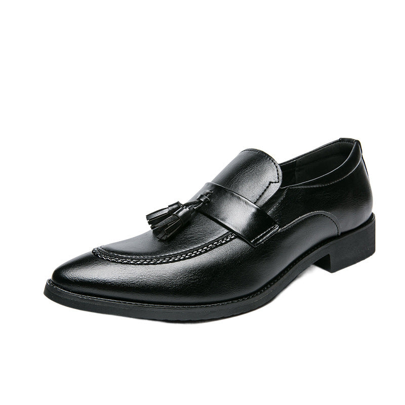 Mens Tassel Leather Shoes - British-Style Casual Fashionable Business Footwear