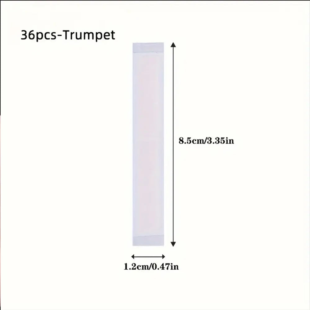 36PCS Invisible Double Sided Fashion Tape for Clothing Dress Bra Strap Anti-Slip Skin Safe Secret Adhesive Strip 1.2/1.8cmx8.5cm