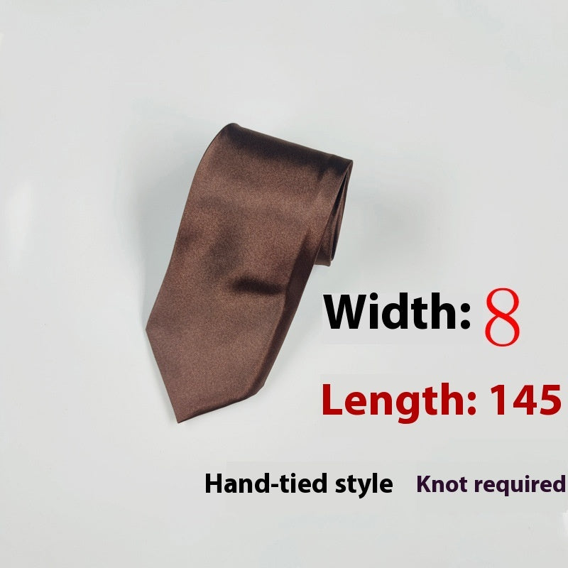 8cm Solid Color Tie in Monochrome Style - Neon North Clothing