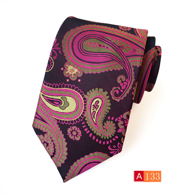 Men's Jacquard Formal Tie - Casual Polyester Jacquard Wear - Neon North Clothing