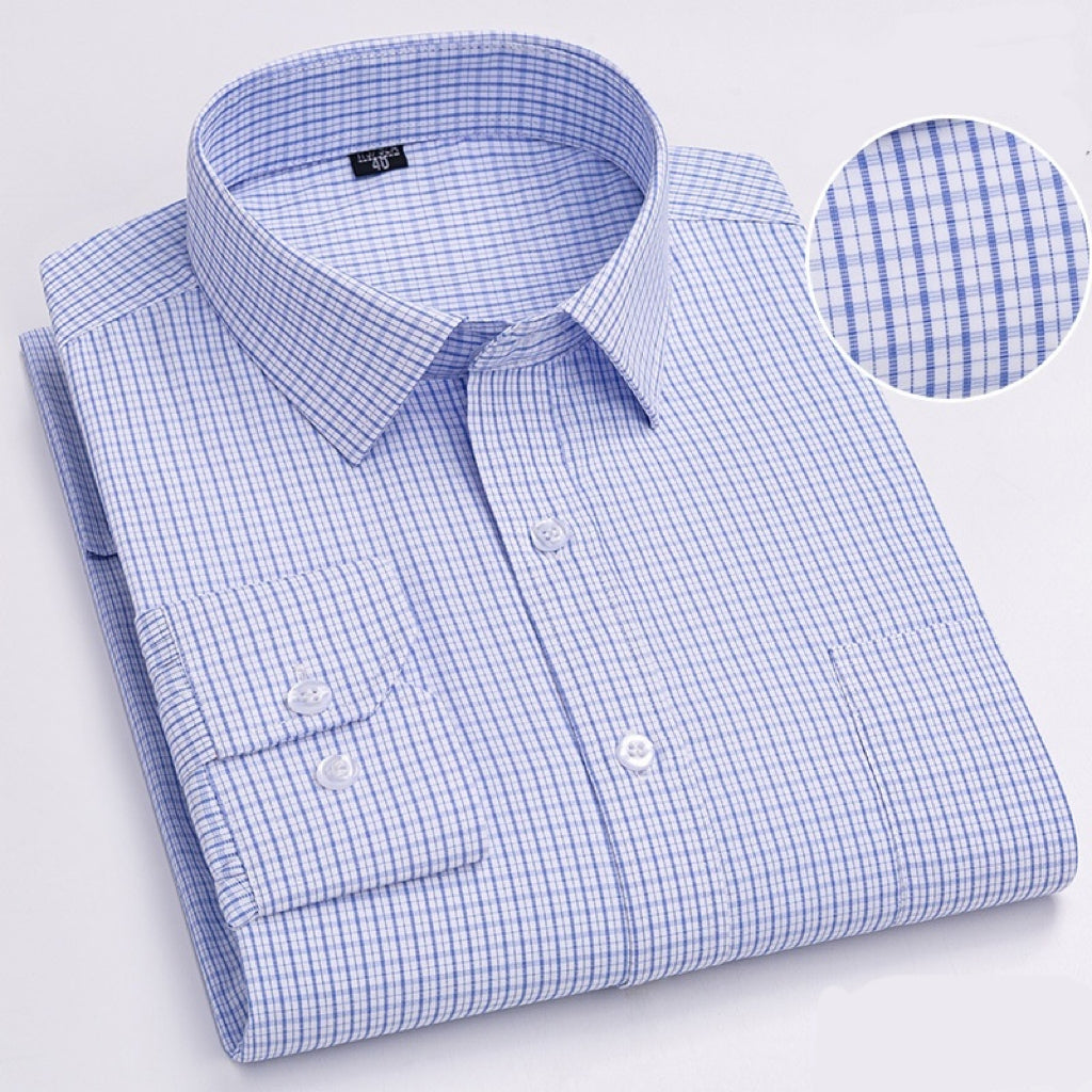 Men's Business Casual Shirt - Long-Sleeve Lightweight Style