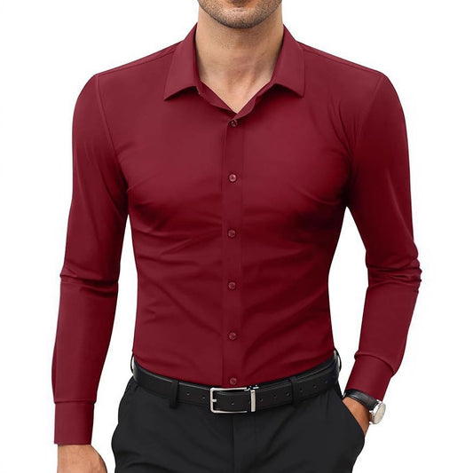 Mens Slim-Fit Work Shirt for Effortless Style
