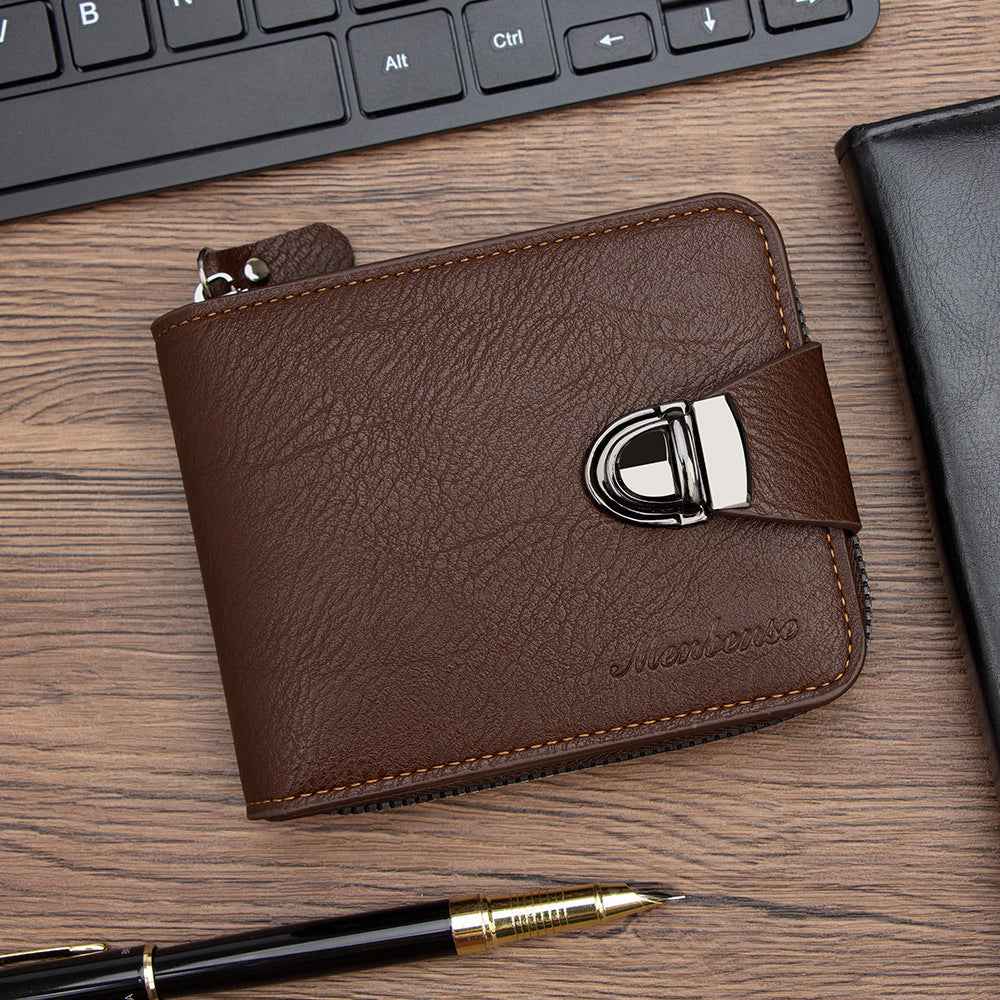 Multifunctional Coin Purse with Multiple Card Slots and Zipper Handheld Design