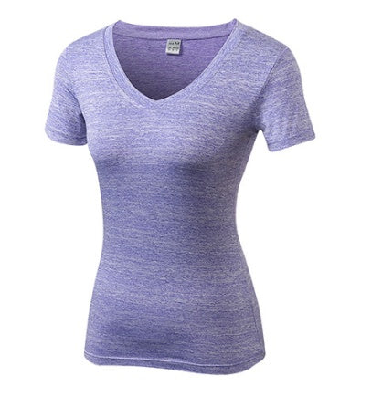 Gym Yoga Women's V-neck Women Fitness Yoga T-shirt