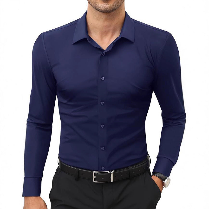 Mens Slim-Fit Work Shirt for Effortless Style