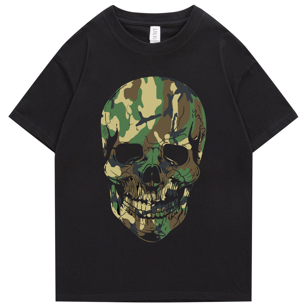 Popular Army Skull T-shirt - Eye-Catching Short-Sleeved Style - Neon North Clothing