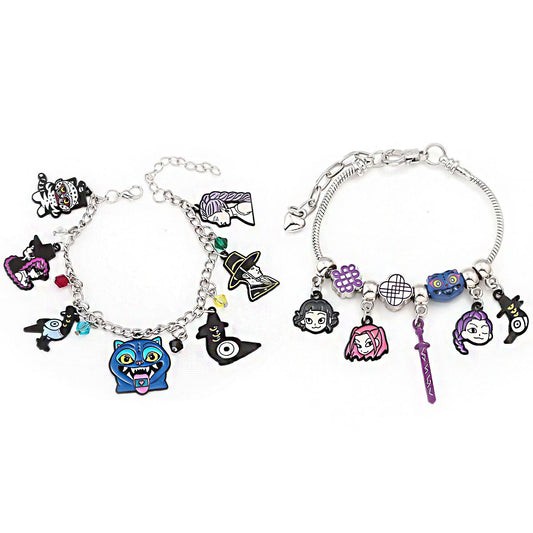Cartoon Anime K-POP Demon Slayer Girl Pendant DIY Bracelet - Neon North Clothing