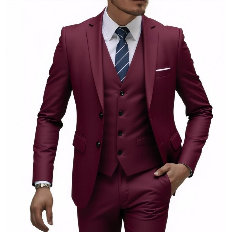 Three-Piece Men's Wedding Suit