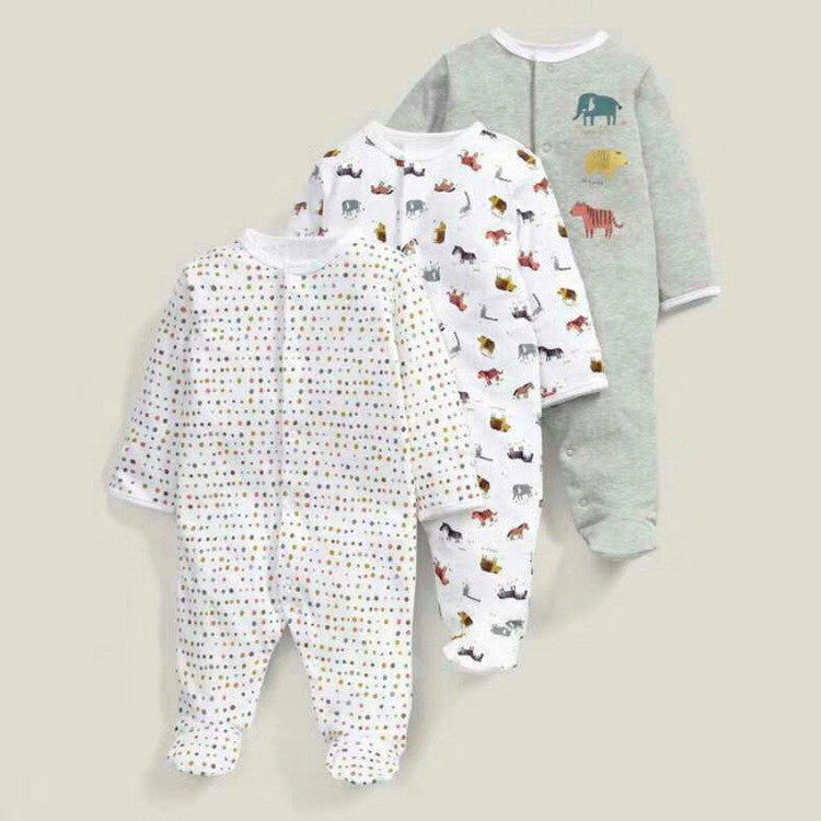 Conjunto de 3 bodys de algodón para bebé recién nacido