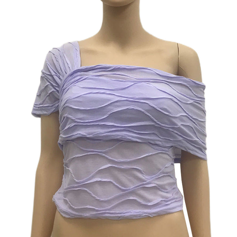 Women's Pleated Shirt - Pure Desires Pleated Ladies Shirt - Neon North Clothing