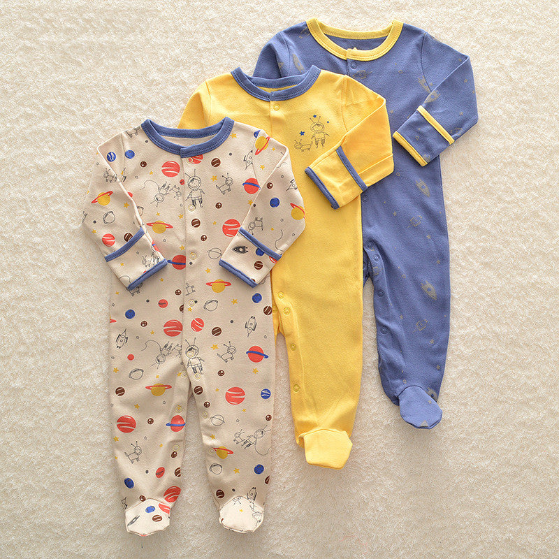 Conjunto de 3 bodys de algodón para bebé recién nacido