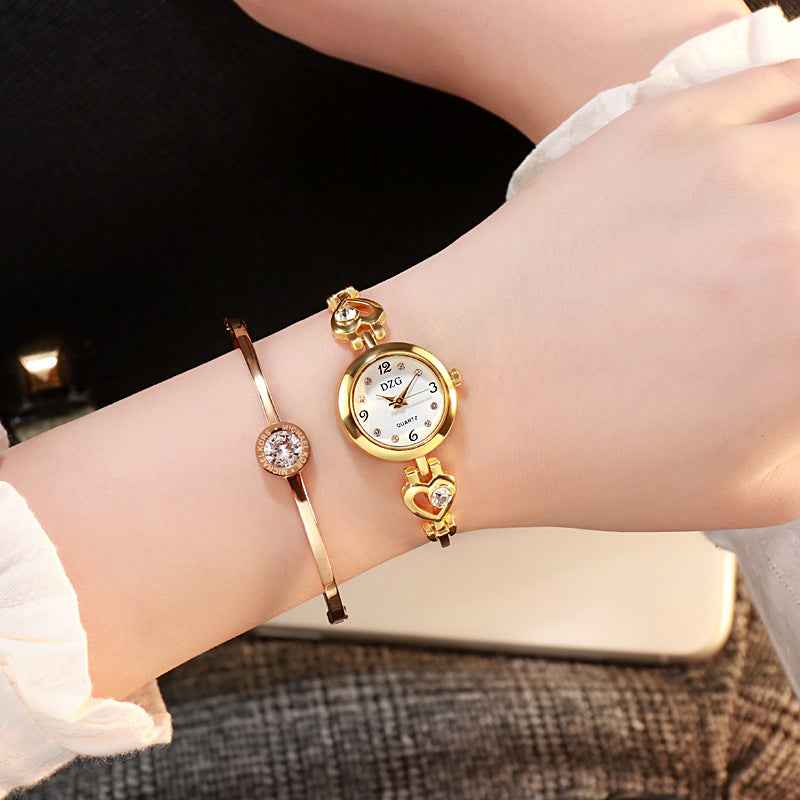Rhinestone Casual Watch for Women - Simple Jewelry Style