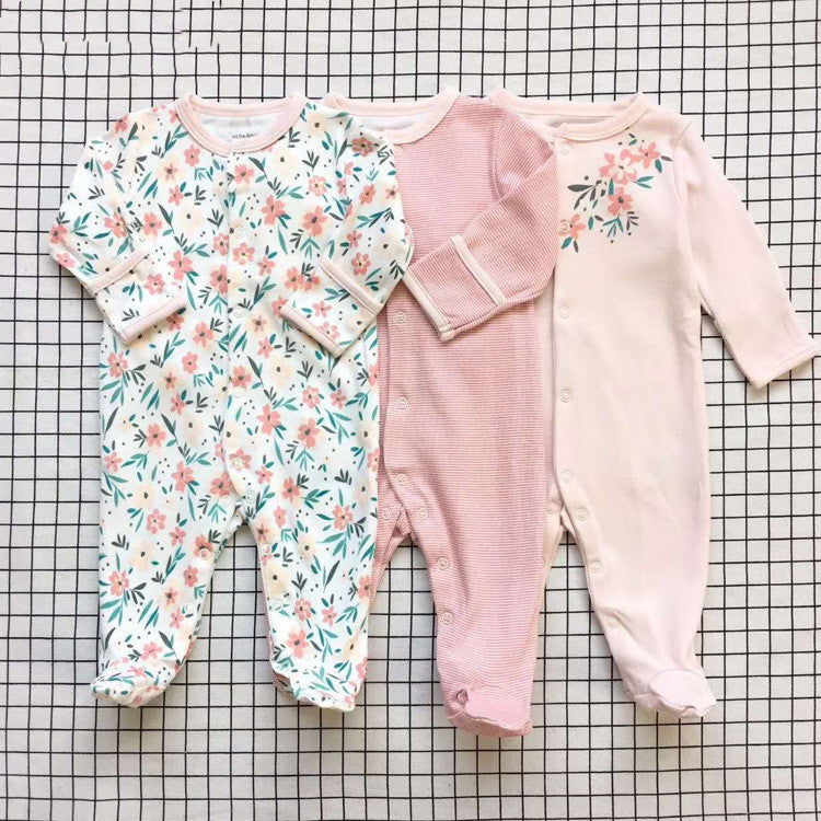 Conjunto de 3 bodys de algodón para bebé recién nacido