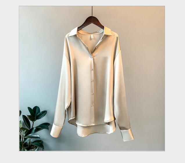 Vintage Shirts Female Buttons Loose Oversized Retro Blouses Tops - Neon North Clothing