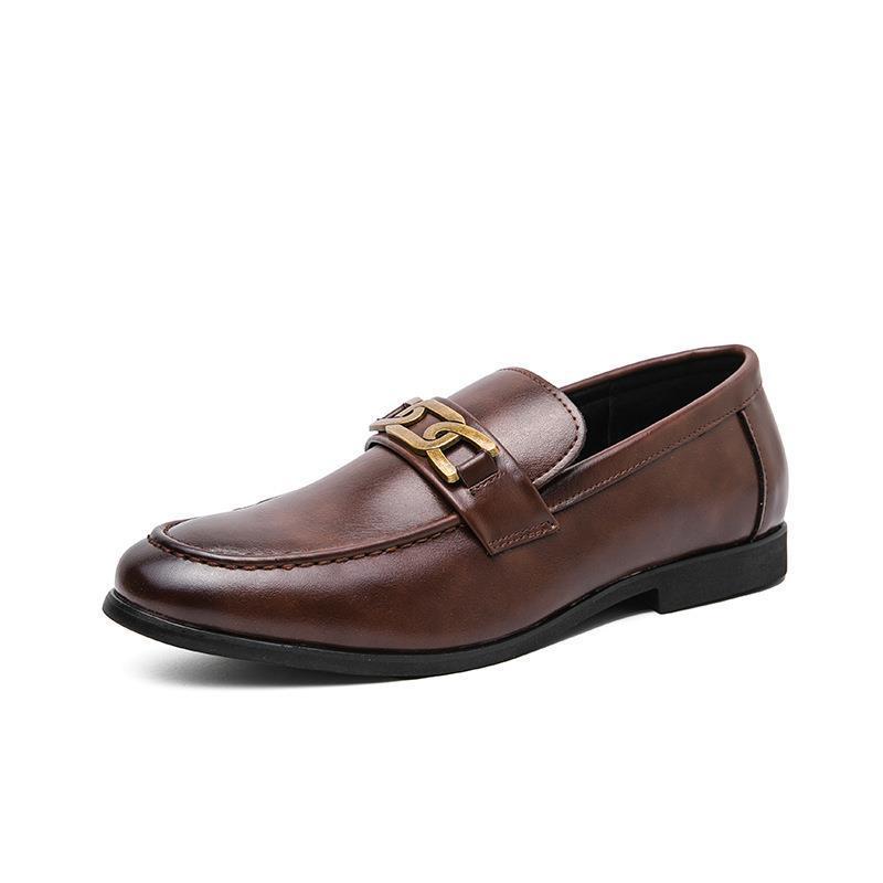 Men's British Formal Leather Shoes for Business and Casual Wear