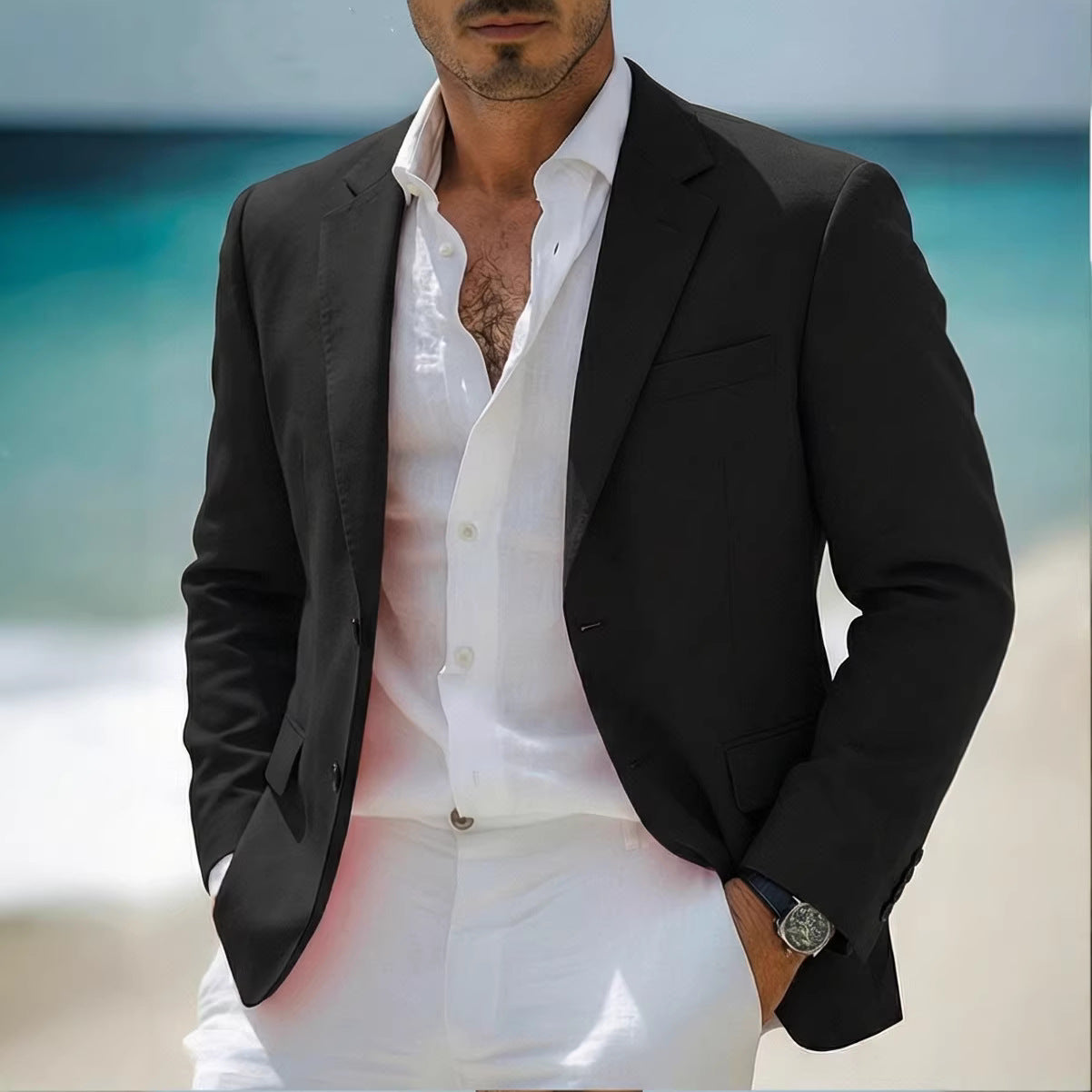 Men's Bad-Boy Casual Jacket - Fashionable Style for Trendy Men