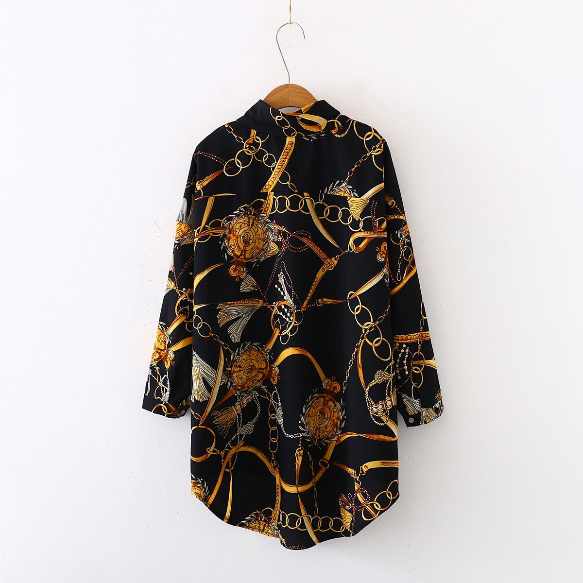 Casual Oversized Chiffon Blouse with Three Quarter Sleeves - Loose Top - Neon North Clothing