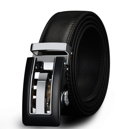Men's Genuine Leather Business Belt - Stylish and Durable Accessory