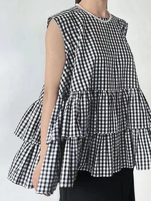 Ruffles Sleeveless Blouse for a Chic Layered Look - Neon North Clothing