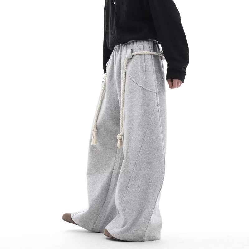 Retro Loose-Fitting Sweatpants for Casual Comfort