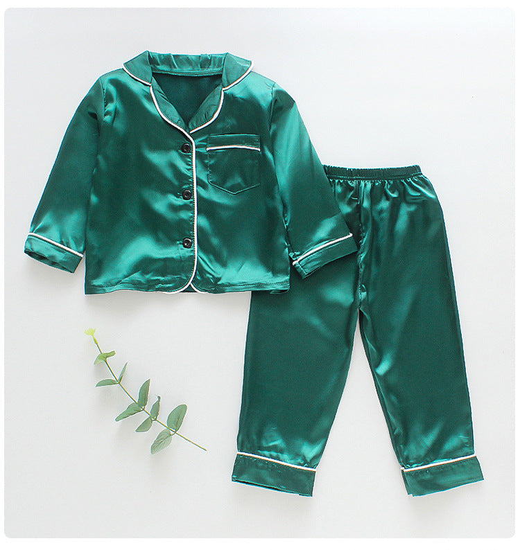 9M - 4 Years Silk Satin Tops and Pants Set for Kids - Neon North Clothing