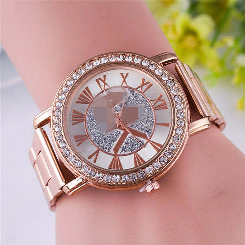 MK Alloy Diamond-Embedded Men's Wristwatch - Neon North Clothing