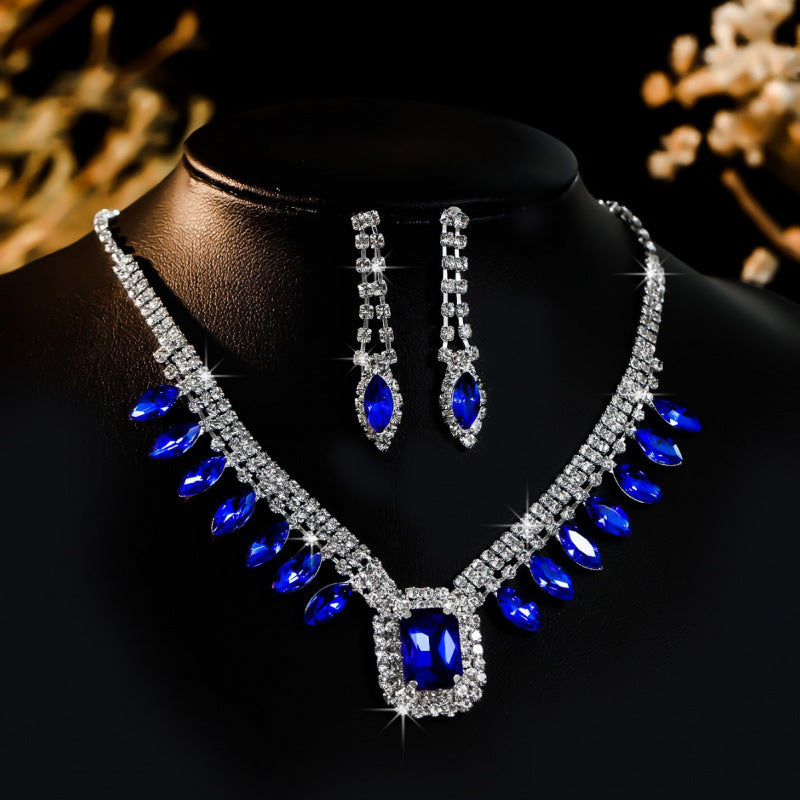Banquet Dress Jewelry Set - Stylish Elegant Necklace and Earrings Set