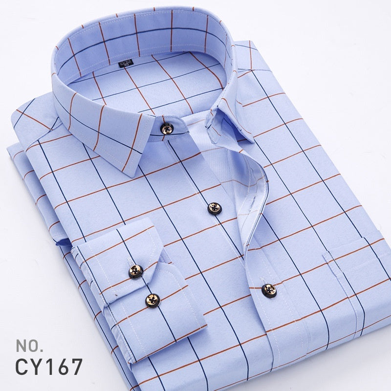 Men's Printed Dress Shirt with Angled Cuffs and Long Sleeves - Neon North Clothing