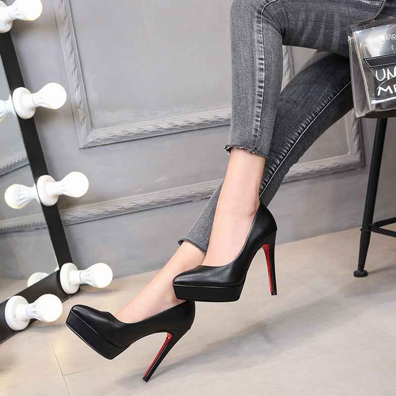 High Heel Stiletto Shoes Women - Elegant Single Shoes for Any Occasion