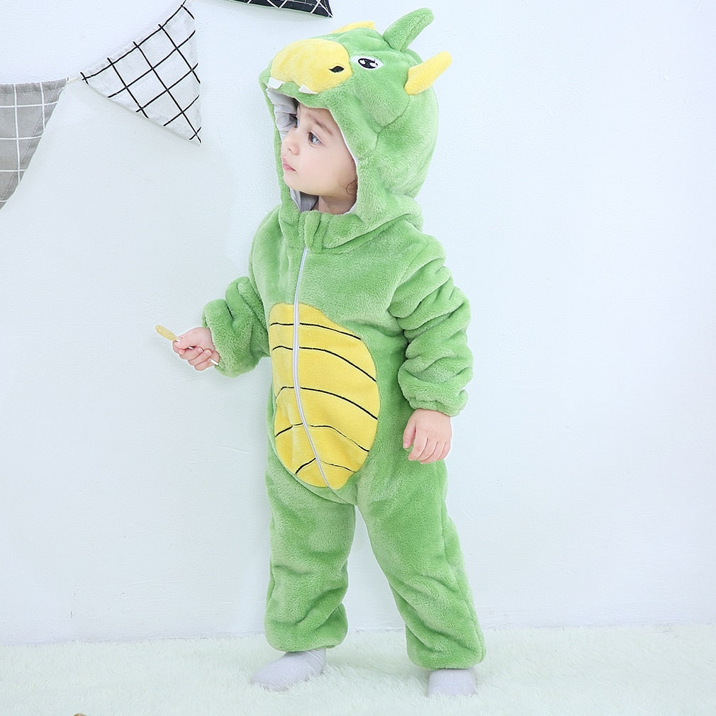 3M - 24M Infant Animal Jumpsuits for Cute and Comfy Baby Outfits - Neon North Clothing