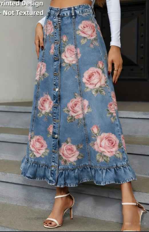 Vintage Peplum Half-Length Skirt - Chic Vintage Peplum Skirt for Effortless Style
