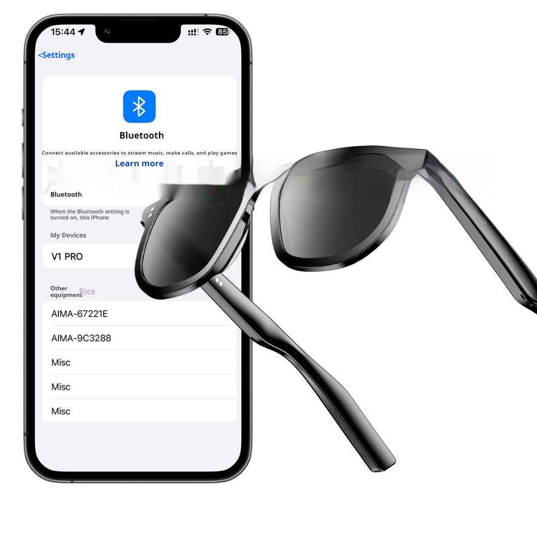 AI Smart Glasses with Wireless Bluetooth Audio for Ultimate Sunglasses Experience