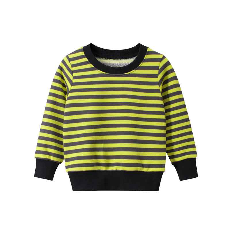 Cozy Baby Pullover & Toddler Sweater with Stripes