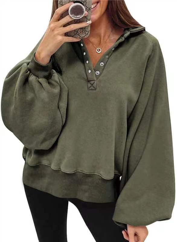 Fashionable Sporty Oversized Pullover Sweatshirt for Trendy Comfort