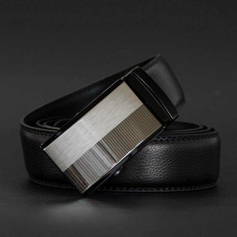 Men's Cowhide Belt - Two-Layer Durable Leather Design
