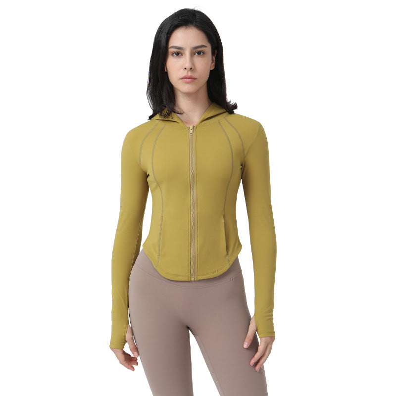 Chaqueta de yoga y deportiva para mujer con forro polar