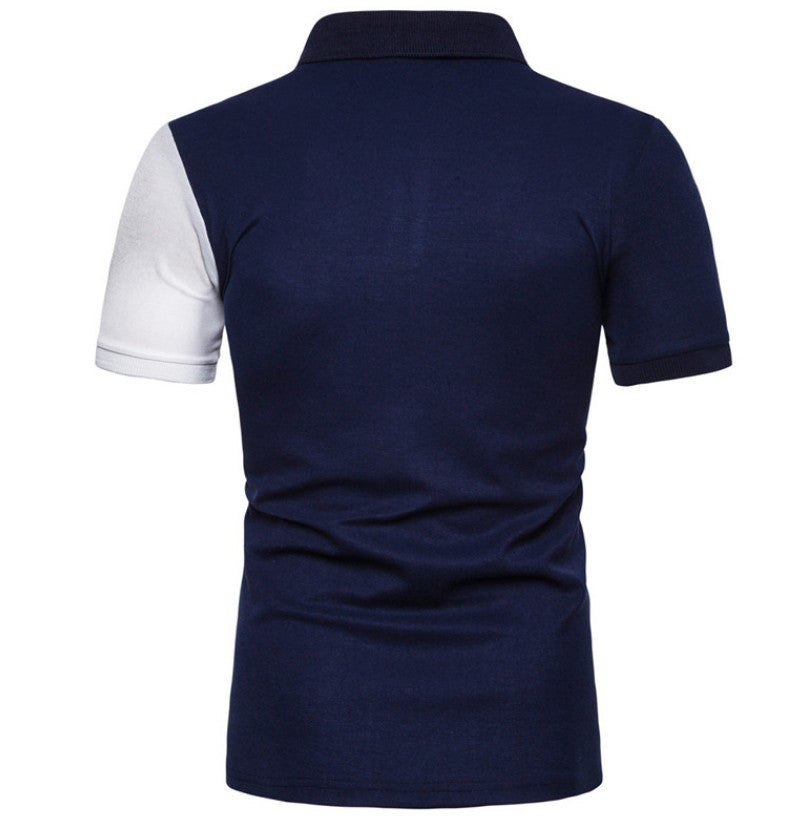 Printed Polo T-Shirt - Short-Sleeved Lapel Design - Neon North Clothing