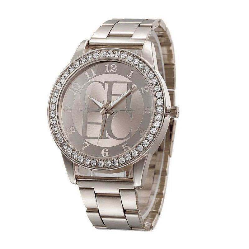MK Alloy Diamond-Embedded Men's Wristwatch - Neon North Clothing