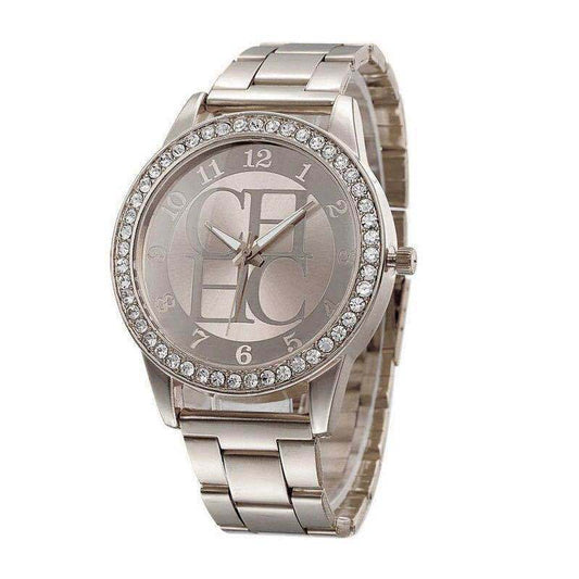 MK Alloy Diamond-Embedded Men's Wristwatch - Neon North Clothing