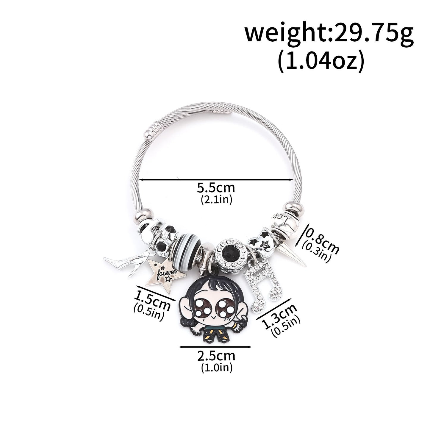 Cartoon Anime K-POP Demon Slayer Girl Pendant DIY Bracelet - Neon North Clothing