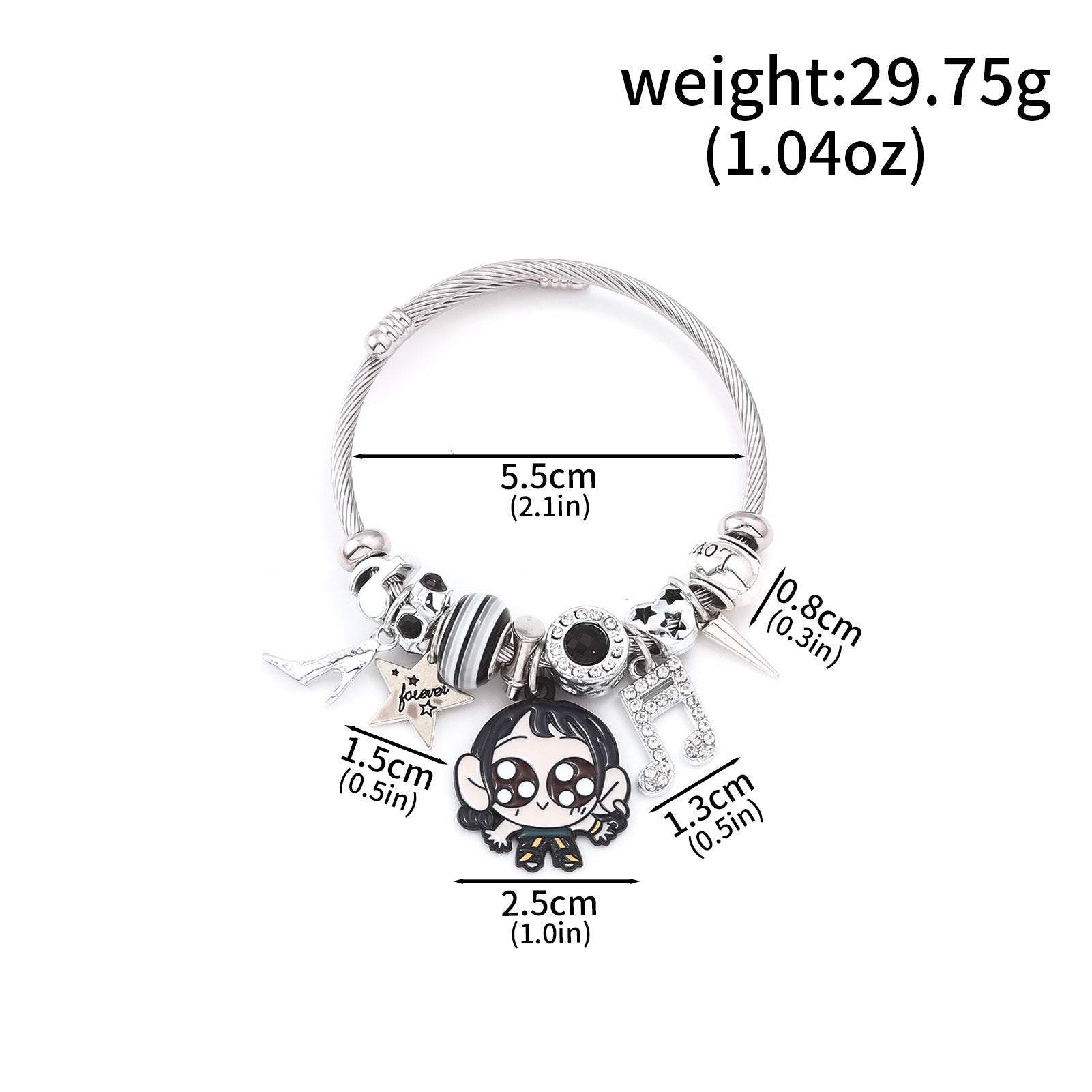 Cartoon Anime K-POP Demon Slayer Girl Pendant DIY Bracelet - Neon North Clothing