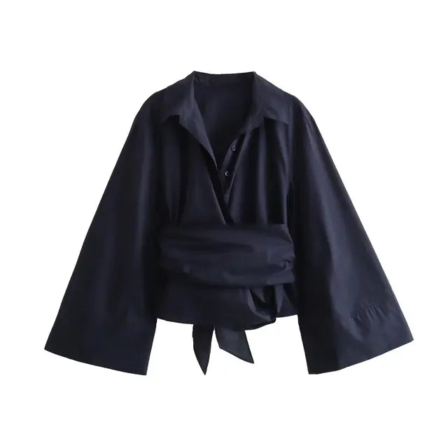 Women's Luxury Long Sleeve  Blouse - Neon North Clothing