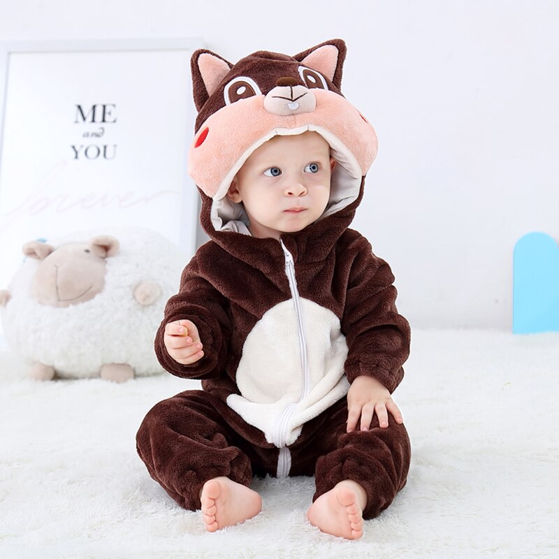 3M - 24M Infant Animal Jumpsuits for Cute and Comfy Baby Outfits - Neon North Clothing