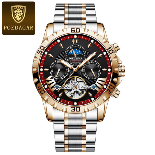 POEDAGAR Swiss Brand Waterproof Automatic Mechanical Luxury Watch for Men - Neon North Clothing
